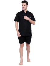 Men Pure Cotton Half Sleeve Night Suit Set